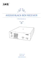 Предварительный просмотр 1 страницы AOR AR2300 Operating Manual