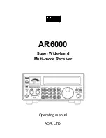 Preview for 1 page of AOR AR6000 Operating Manual