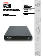 Preview for 1 page of AOR SR2200 Operating Manual