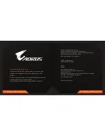 Preview for 2 page of AORUS Thunder K7 User Manualual