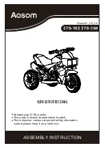 Aosom 370-102 Assembly Instruction Manual preview