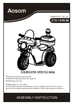 Предварительный просмотр 1 страницы Aosom 370-109V80 Assembly Instruction Manual