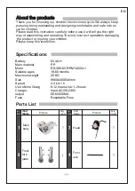 Preview for 2 page of Aosom 370-110V80 Assembly Instruction Manual