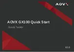 Preview for 1 page of AOVX GX100 Quick Start Manual