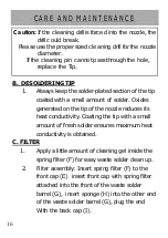 Preview for 16 page of aoyue 8800 Instruction Manual