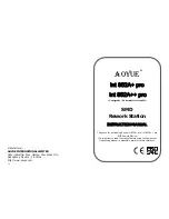 Предварительный просмотр 1 страницы aoyue Int 852A++ pro Instruction Manual