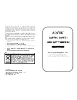 Предварительный просмотр 1 страницы aoyue Int950 Instruction Manual