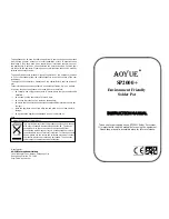 aoyue SP2000+ Instruction Manual preview