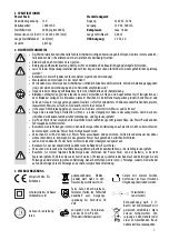 Предварительный просмотр 3 страницы APA 16553 Operating Instructions Manual