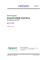 Preview for 1 page of Apacer Technology AP-SRFD255AXXXXR-G Specifications