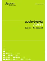 Apacer Technology Audio Ceno AU581 User Manual preview