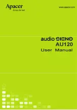 Preview for 1 page of Apacer Technology AUDIO STENO AU120 User Manual