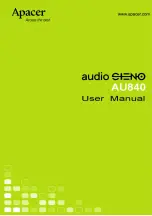 Apacer Technology AUDIO STENO AU840 User Manual предпросмотр