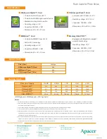 Предварительный просмотр 2 страницы Apacer Technology SD (SecureDigital) Card Specifications