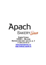 Предварительный просмотр 108 страницы Apach Bakery Line J 106 C Use And Maintenance Manual