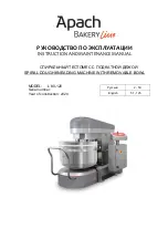 Apach BAKERY Line L 120 Instruction And Maintenance Manual предпросмотр