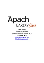 Preview for 126 page of Apach BAKERY Line L 120 Instruction And Maintenance Manual