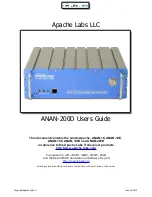 Apache Labs ANAN-200D User Manual preview
