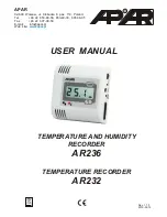 Preview for 1 page of APAR AR232 User Manual