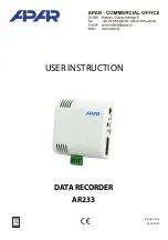 Preview for 1 page of APAR AR233 User Instruction