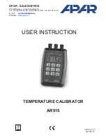 APAR AR915 User Instruction preview