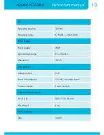 Preview for 19 page of APART AUDIOSYSTEM8.8 Instruction Manual