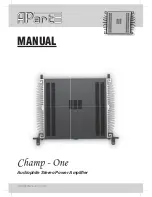 Предварительный просмотр 1 страницы APART Champ-One Owner'S Manual