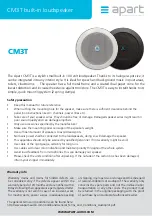 APART CM3T Manual preview