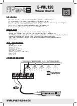 APART E-VOL120 Manual предпросмотр