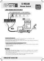 Предварительный просмотр 6 страницы APART E-VOL20 Manual