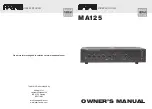 Preview for 1 page of APART MA125 Owner'S Manual