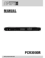 APART PCR3000R Manual preview