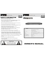 APART PXQ2215 Owner'S Manual preview