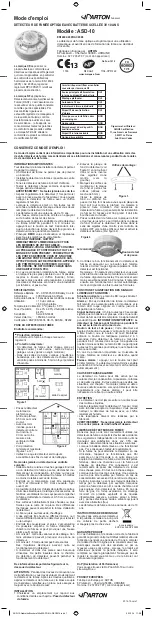 Aparton ASD-10 Instruction Manual preview