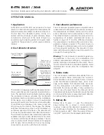 Preview for 1 page of Apator E-ITN 30.51 Operation Manual