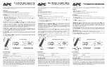 Предварительный просмотр 4 страницы APCO Aviation P5B-FR Quick Start Manual