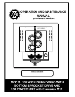 Preview for 1 page of APE 100 Operation And Maintenance Manual