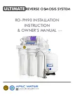 Preview for 1 page of Apec Water RO-PH90 Installation Instructions & Owner'S Manual