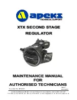 Preview for 1 page of Apeks XTX100 Maintenance Manual