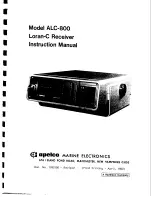 Preview for 3 page of Apelco ALC-800 Instruction Manual