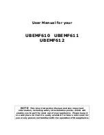 Apelson UBEMF610 User Manual preview