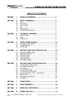 Preview for 4 page of ApenGroup Aermax line User, Installation, And Maintenance Manual