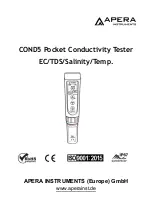 Предварительный просмотр 1 страницы Apera Instruments COND5 Manual