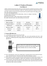 Предварительный просмотр 1 страницы Apera Instruments LabSen 211 User Manual