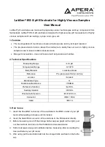 Apera Instruments LabSen 853-S User Manual preview