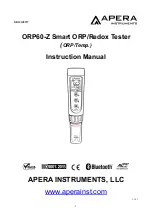 Предварительный просмотр 1 страницы Apera Instruments ORP60-Z Instruction Manual