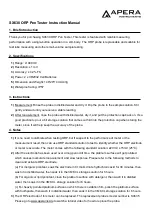 Apera Instruments SX630 Instruction Manual preview