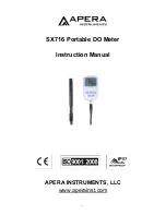 Предварительный просмотр 1 страницы Apera Instruments SX716 Instruction Manual