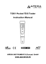 Предварительный просмотр 1 страницы Apera Instruments TDS1 Instruction Manual