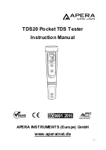 Предварительный просмотр 1 страницы Apera Instruments TDS20 Instruction Manual